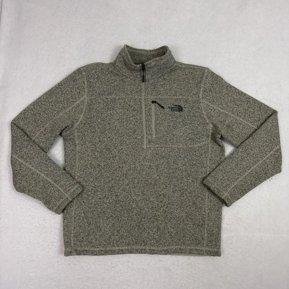 The North Face Gordon Lyons Men’s Large Gray Quarter Zip Fleece Pullover